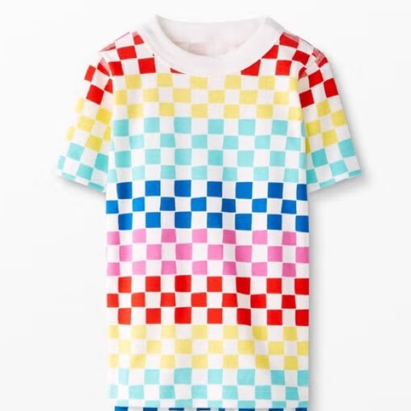 Hanna Andersson Other - Hanna Andersson Multicolor Checkered Kids Pajama Shirt size 8